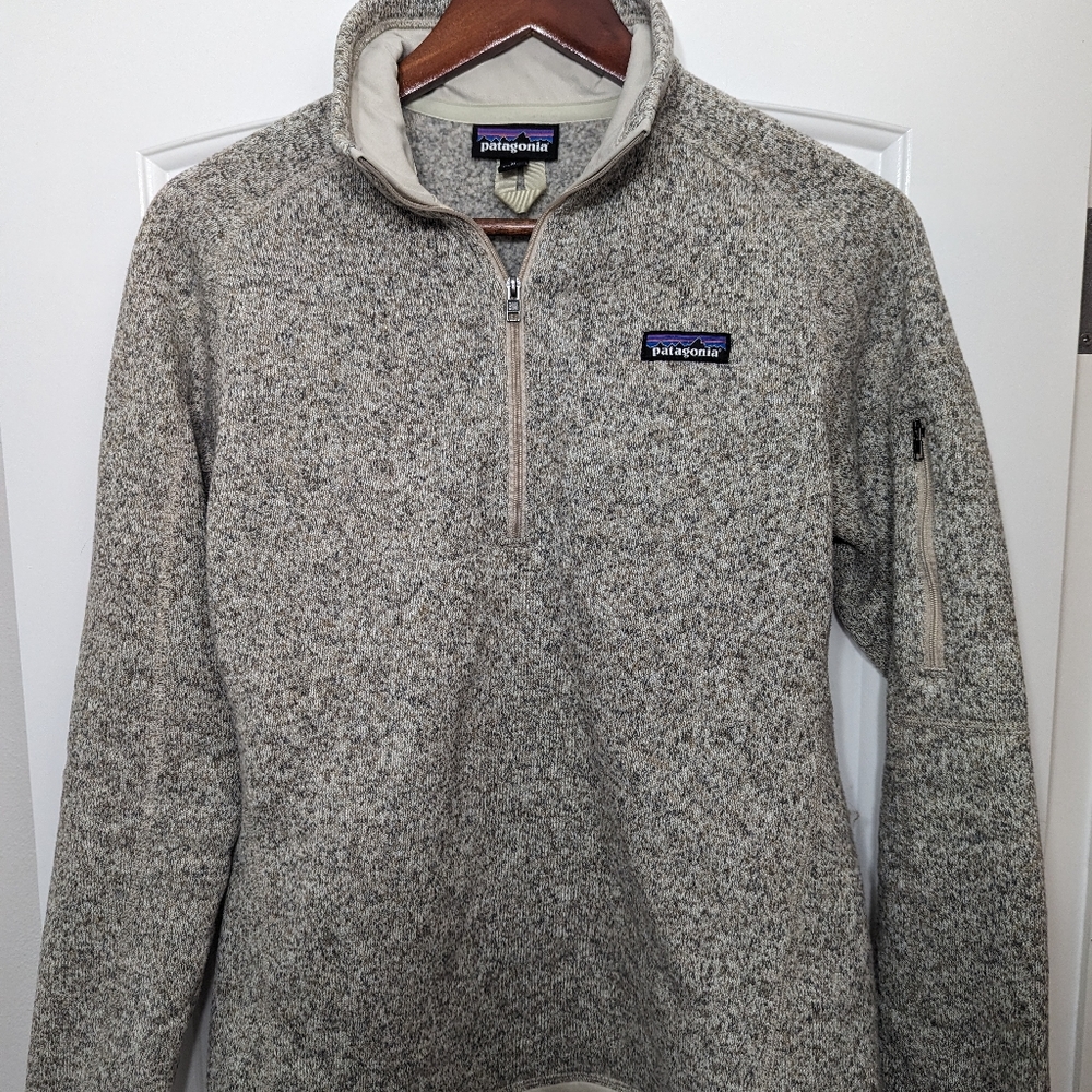 Patagonia Women's Better Sweater 1/4-Zip Fleece, Pelican, Size M, Never Worn